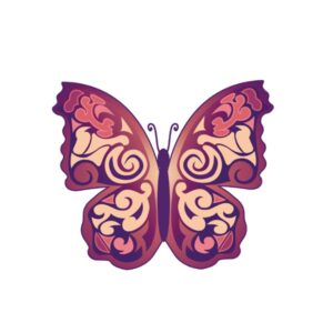 Dekokissen-Set Schmetterling 2