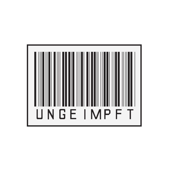 Kinder T-Shirt UNGEIMPFT Barcode
