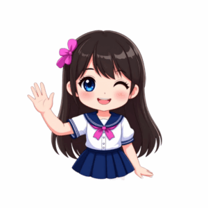 Kinder T-Shirt Cute Anime Girl Melanie