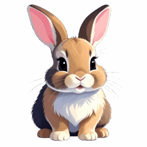 Kinder T-Shirt kleiner Comic Hase