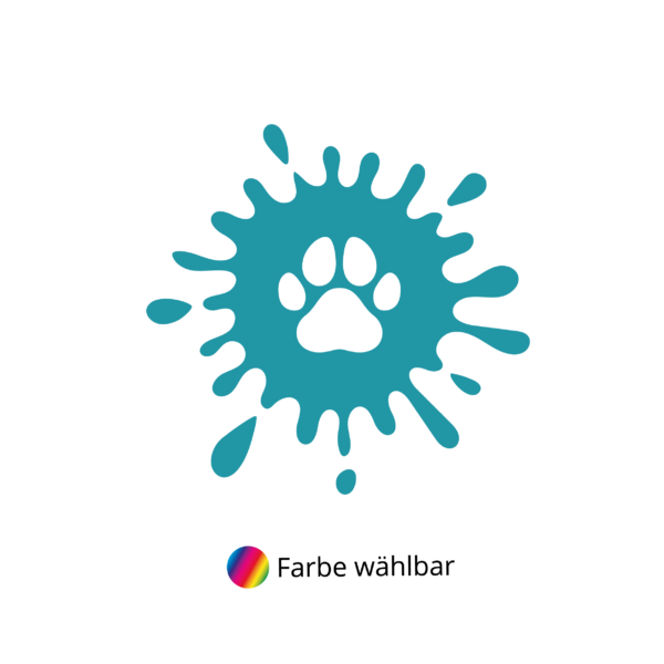 Kinder T-Shirt Dog Splash Silhouette in Schwarz