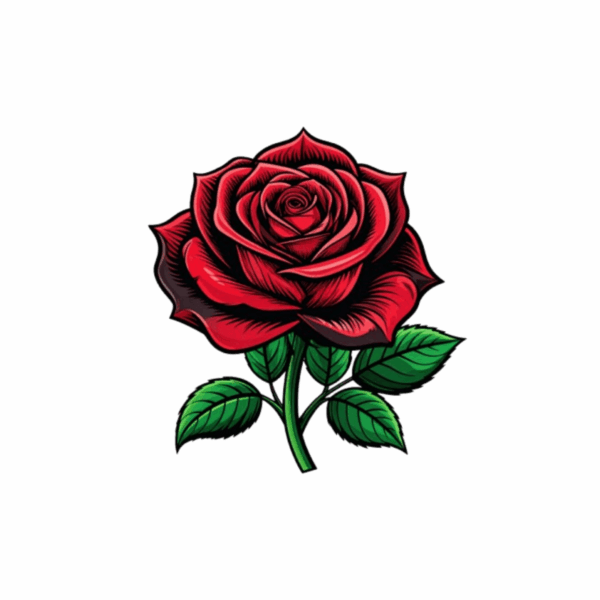 Kinder T-Shirt Day of Dead Tattoo Rose