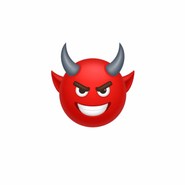 Kinder T-Shirt Emoji Devil Funny