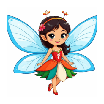 Kinder T-Shirt Comic fee angel lucie