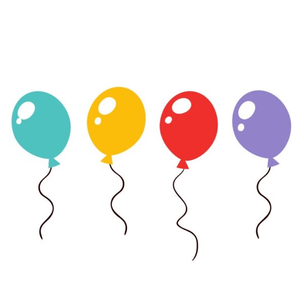 Kinder T-Shirt Geburtstagsballons