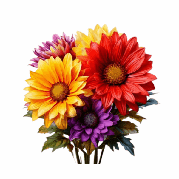 Dekokissen-Set Blumen