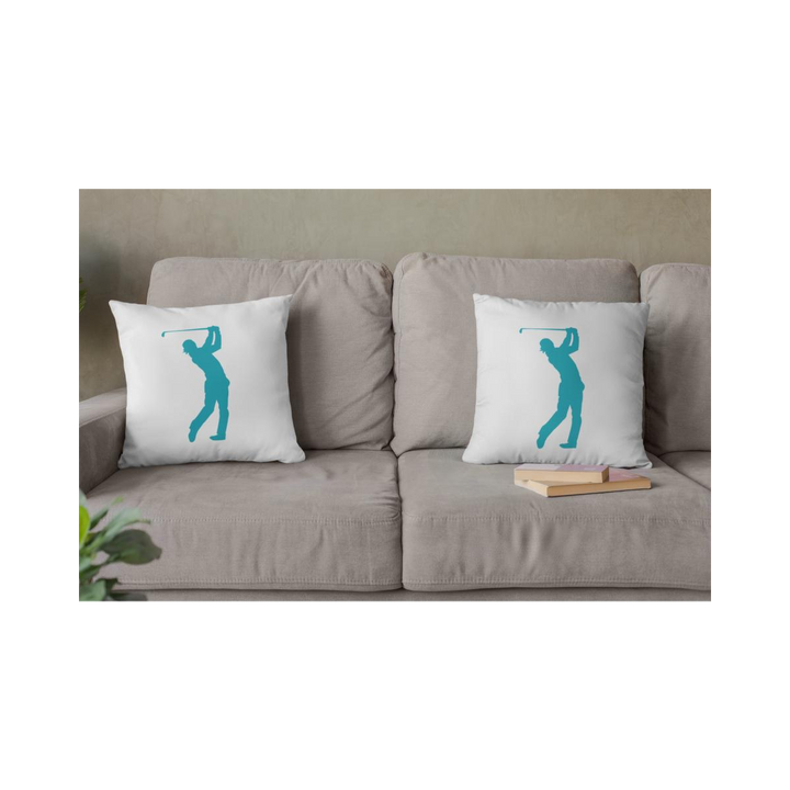 Dekokissen-Set Golf Spieler Silhouette