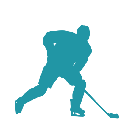 Turnbeutel Hockey Player Silhouette 3