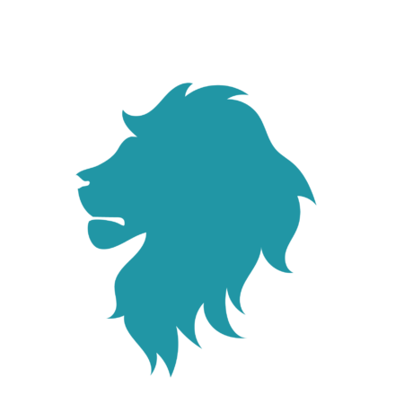 Turnbeutel Lion Head Silhouette