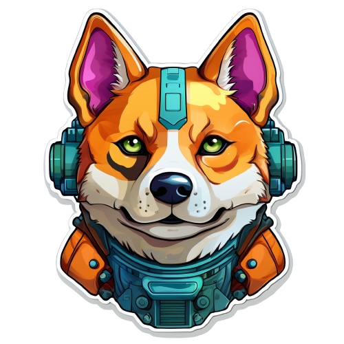 Turnbeutel Shiba Army Robot