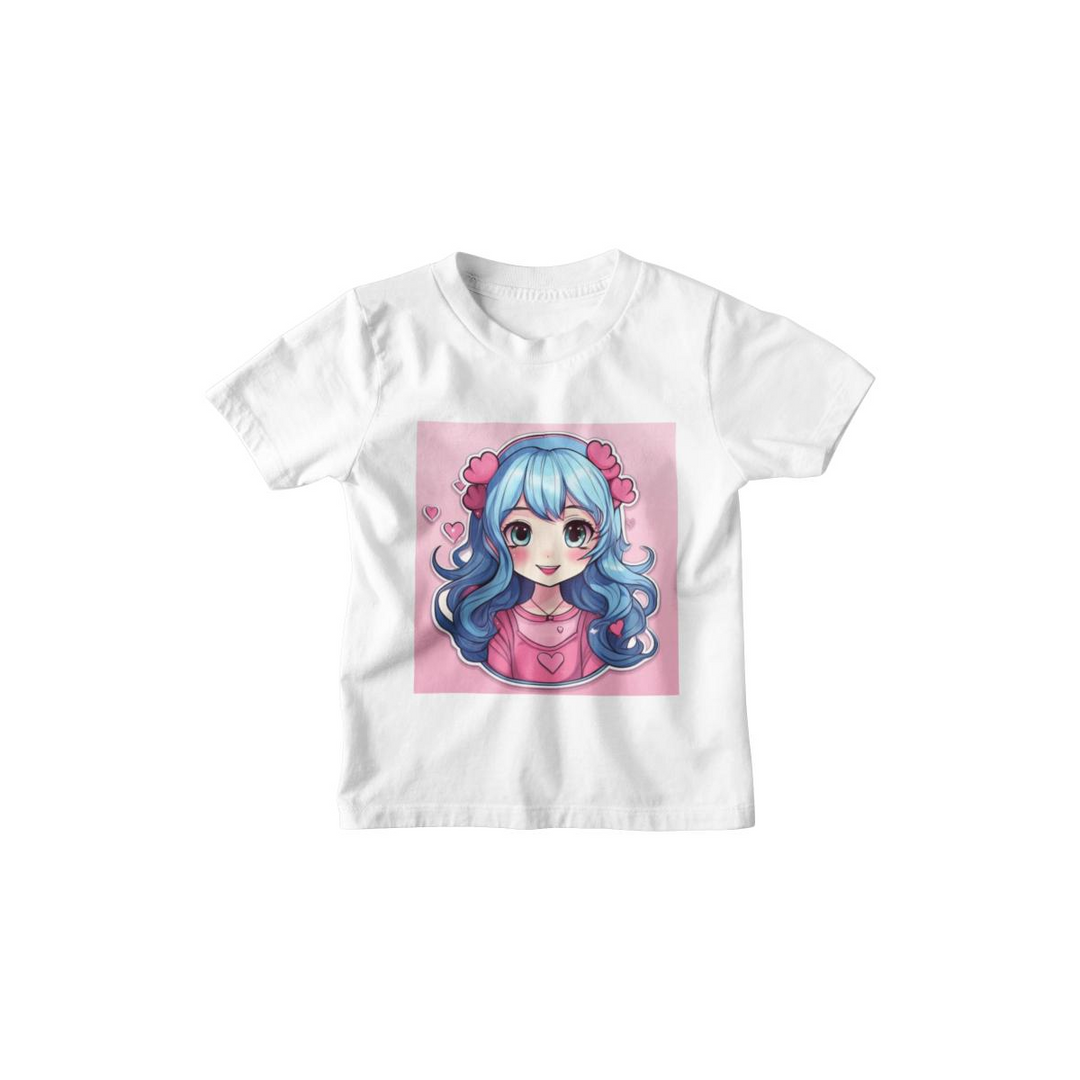 Kinder T-Shirt Anime Love Face