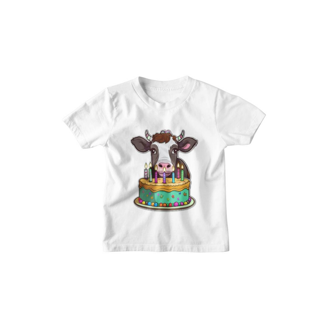 Kinder T-Shirt Birthday COW