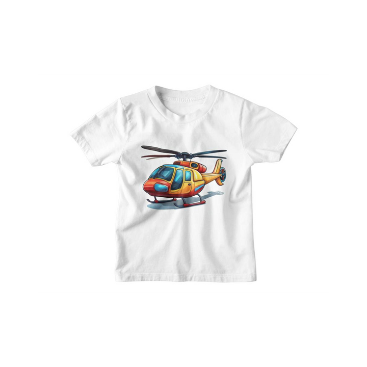 Kinder T-Shirt Cartoon Hubschrauber 2