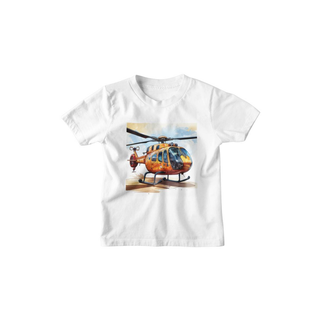 Kinder T-Shirt Cartoon Hubschrauber 3