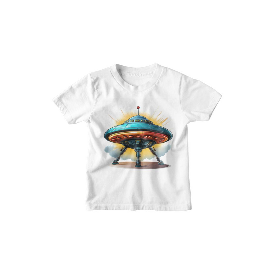 Kinder T-Shirt Cartoon Ufo 2