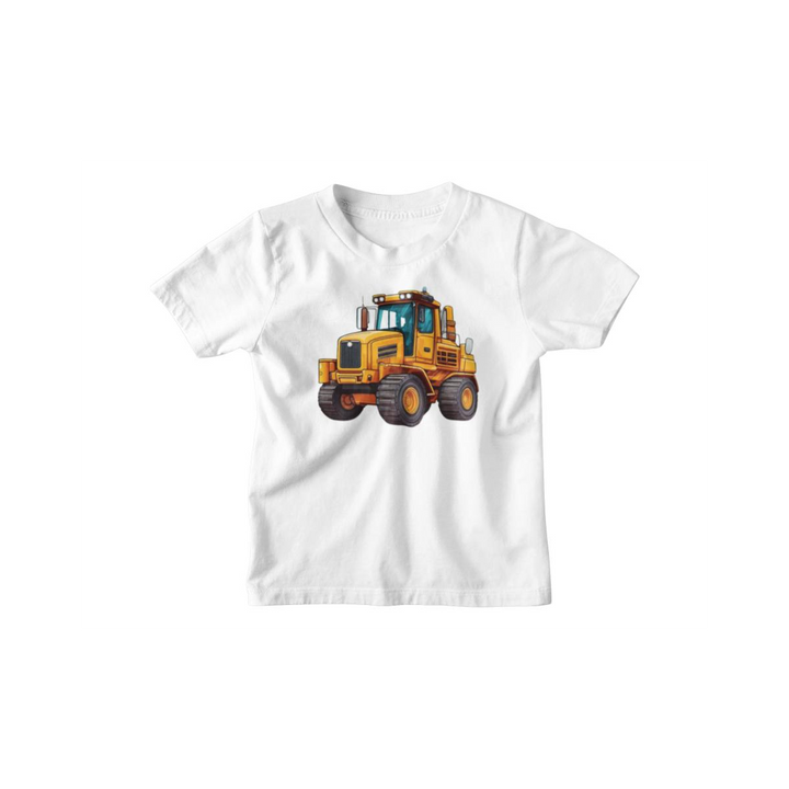 Kinder T-Shirt Comic Baufahrzeug