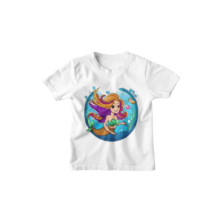 Kinder T-Shirt Comic Meerjungfrau