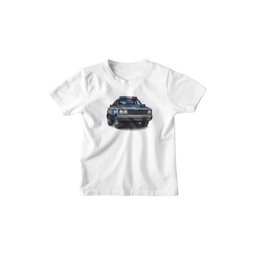 Kinder T-Shirt Comic Polizeiauto