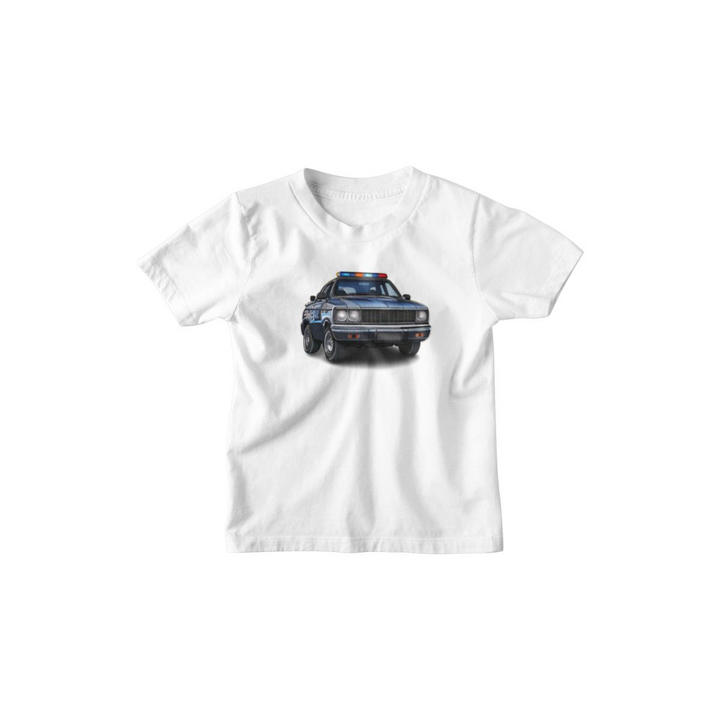 Kinder T-Shirt Comic Polizeiauto