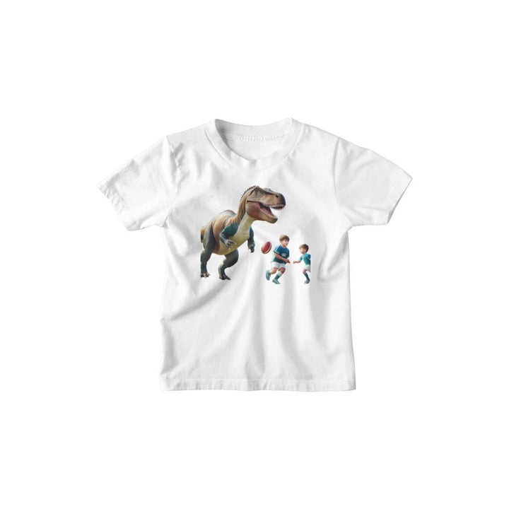 Kinder T-Shirt Dino spielt Rugby