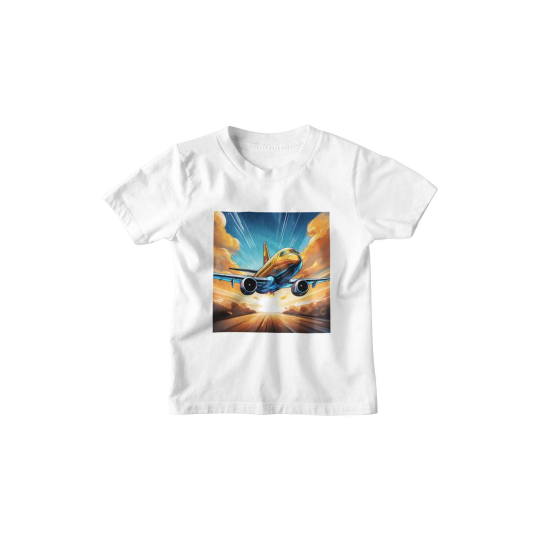 Kinder T-Shirt Flugzeug