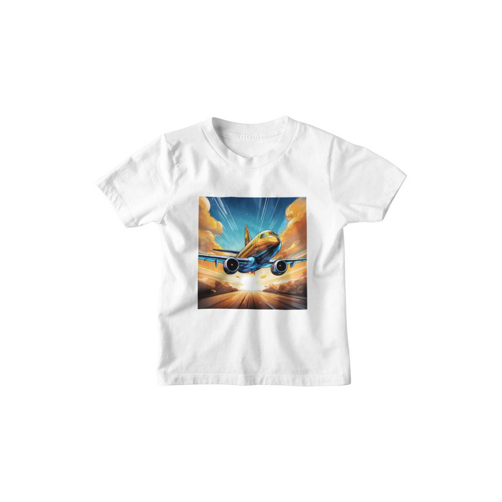 Kinder T-Shirt Flugzeug