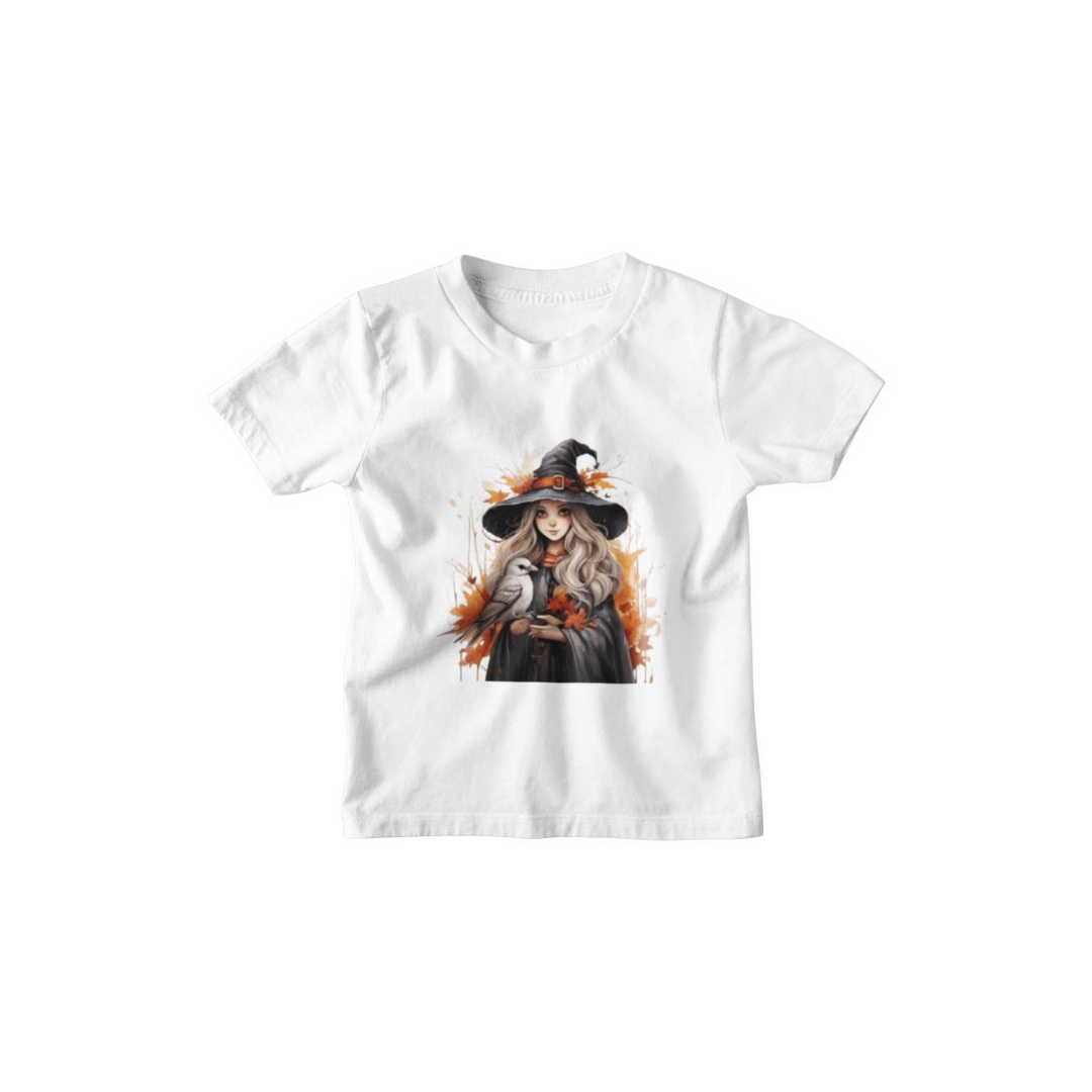 Kinder T-Shirt Halloween Hexe