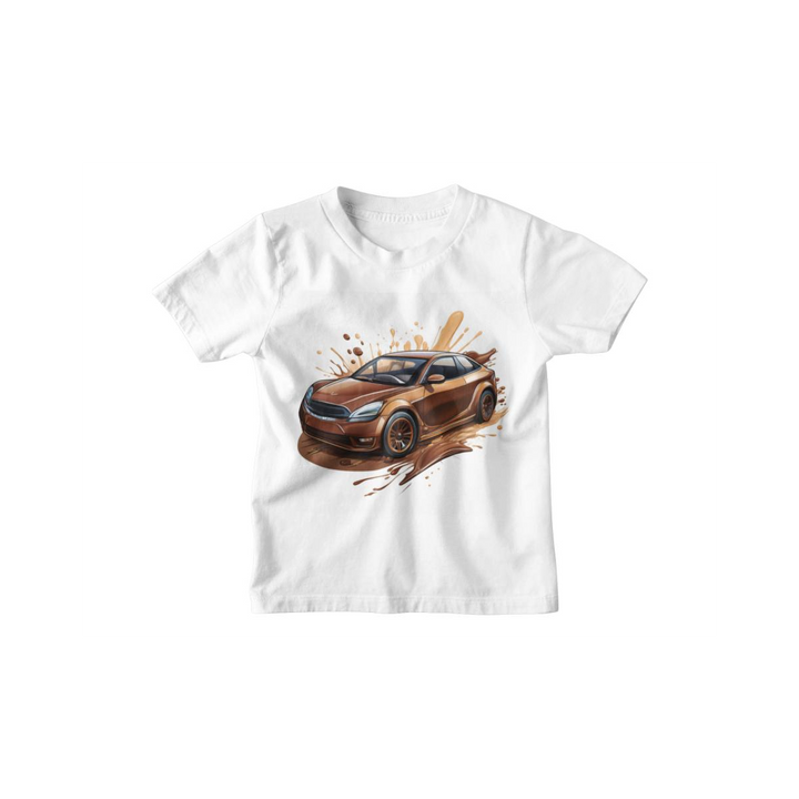 Kinder T-Shirt Schokoladen Auto