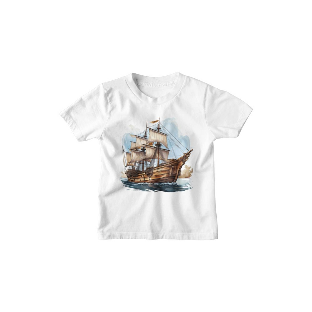 Kinder T-Shirt Segelschiff