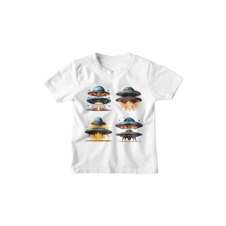 Kinder T-Shirt Ufo Raumschiff Set