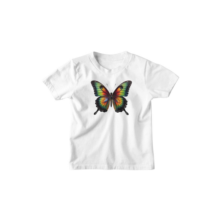 Kinder T-Shirt farbiger Schmetterling