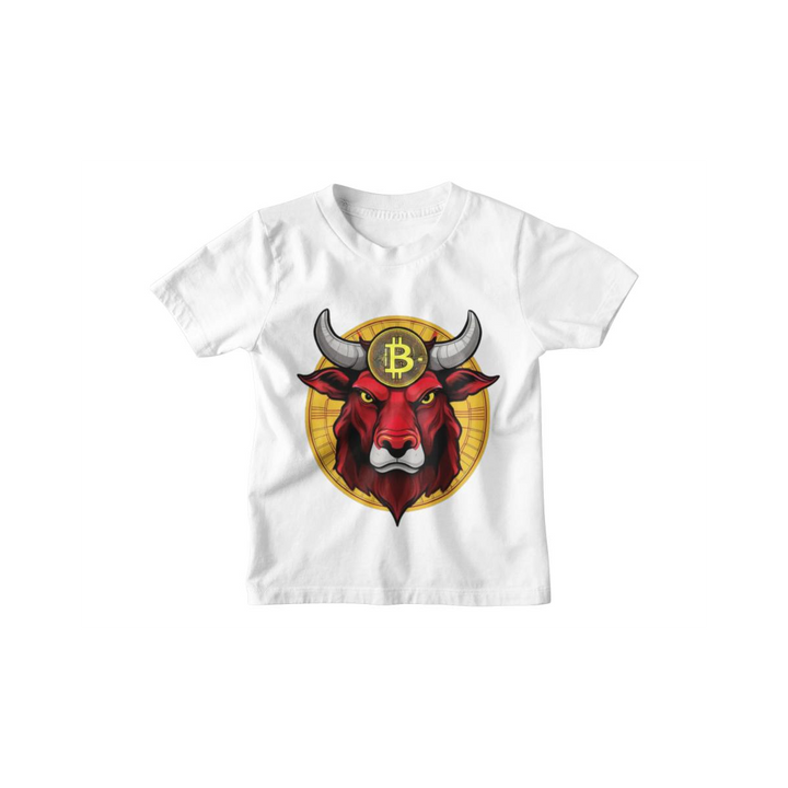 Kinder T-Shirt Angry Crypto Bull