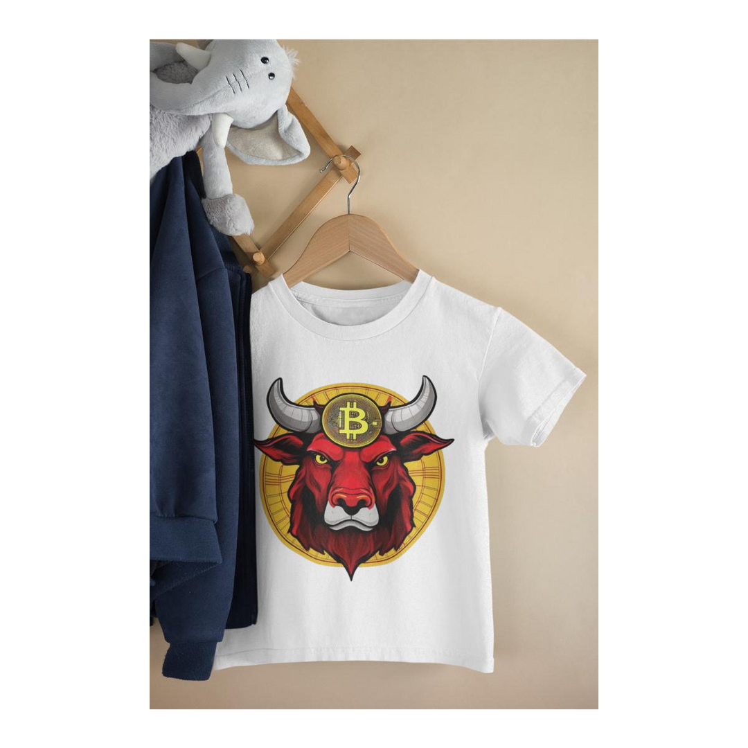 Kinder T-Shirt Angry Crypto Bull