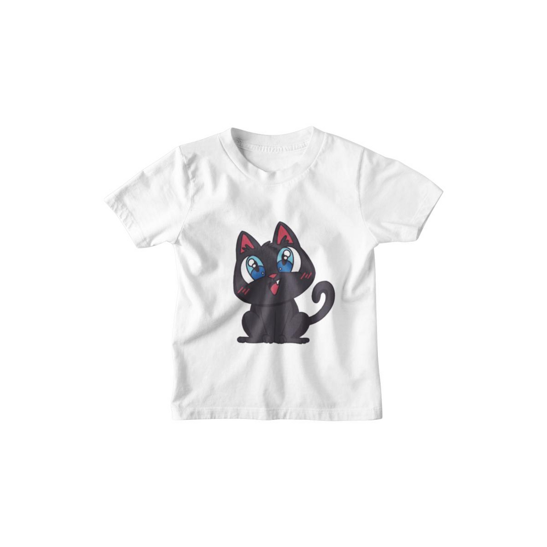 Kinder T-Shirt Anime Cute Cat