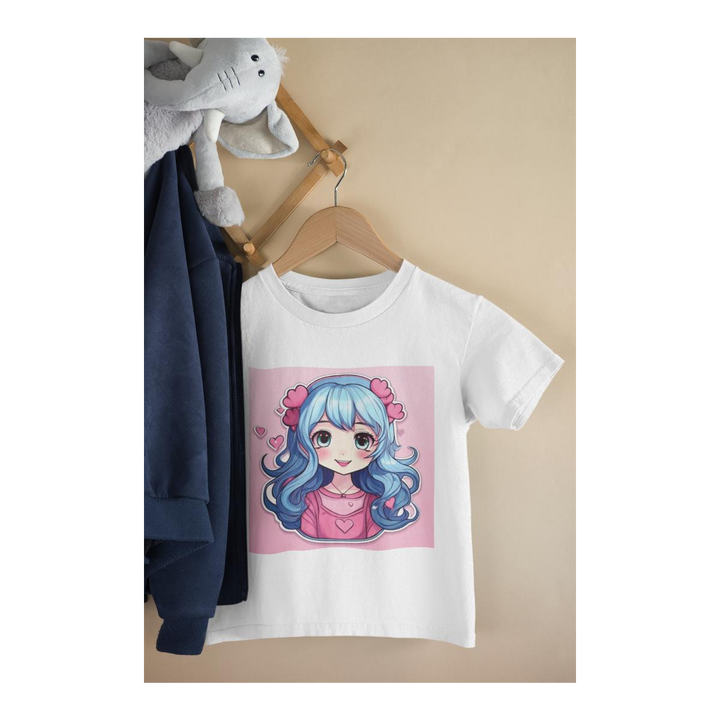 Kinder T-Shirt Anime Love Face