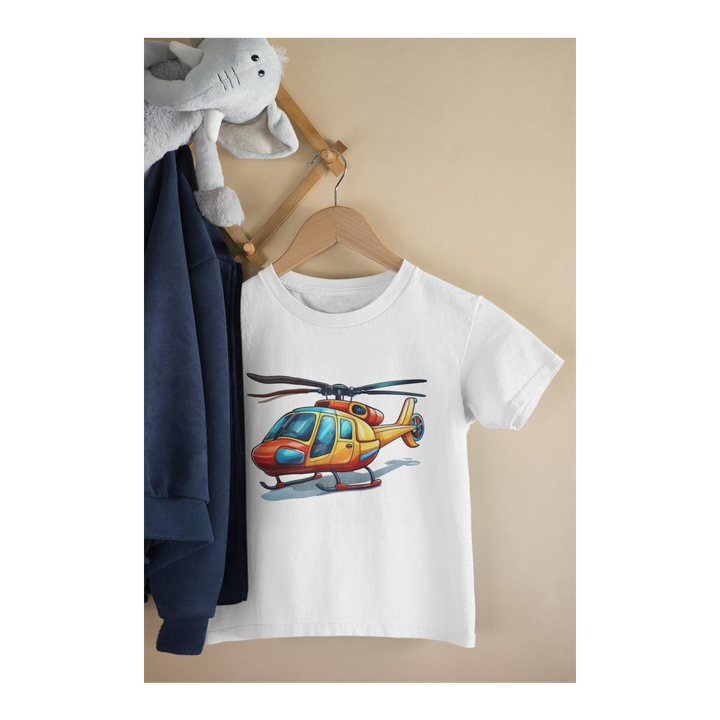 Kinder T-Shirt Cartoon Hubschrauber 2