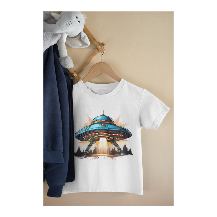 Kinder T-Shirt Cartoon Ufo