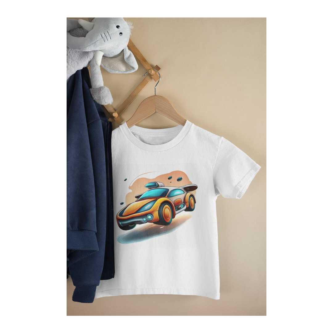 Kinder T-Shirt Comic Auto 4