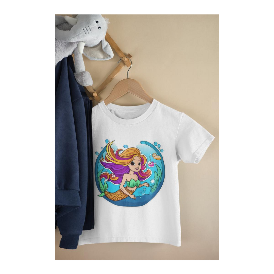 Kinder T-Shirt Comic Meerjungfrau