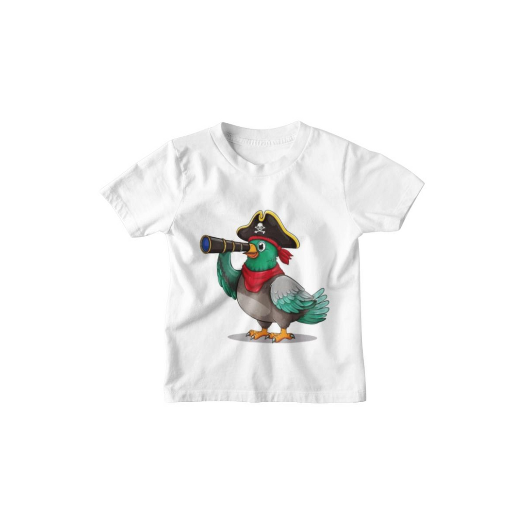Kinder T-Shirt Comic Pirat Pigeon
