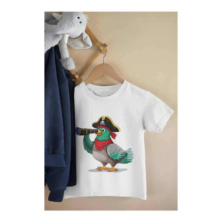 Kinder T-Shirt Comic Pirat Pigeon