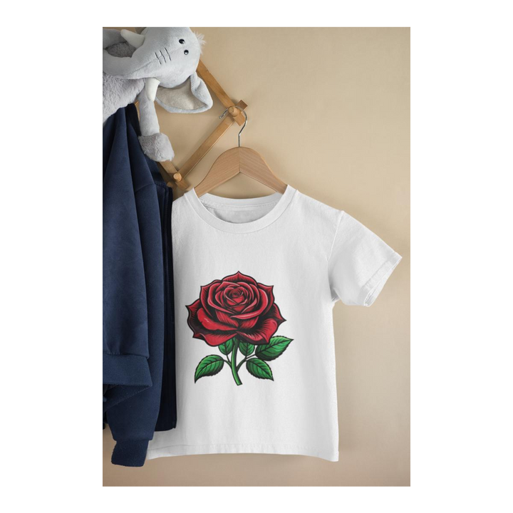 Kinder T-Shirt Day of Dead Tattoo Rose