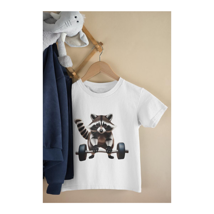 Kinder T-Shirt Fitness Waschbär