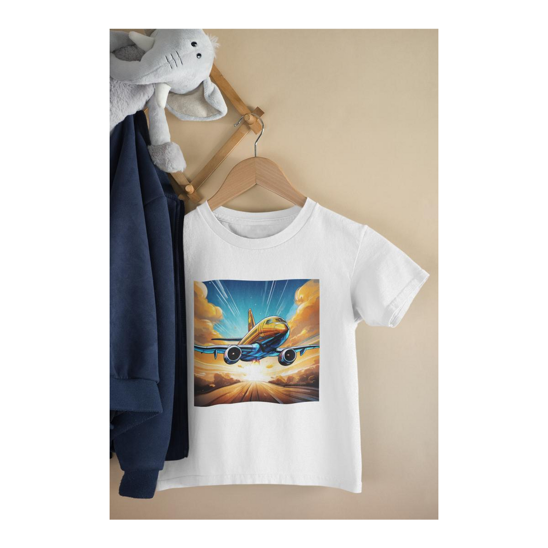 Kinder T-Shirt Flugzeug