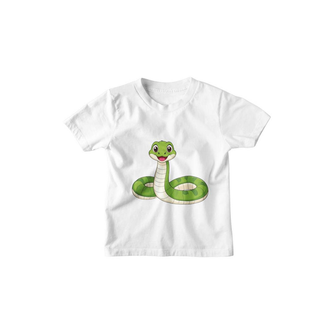 Kinder T-Shirt Kleine Comic Schlange