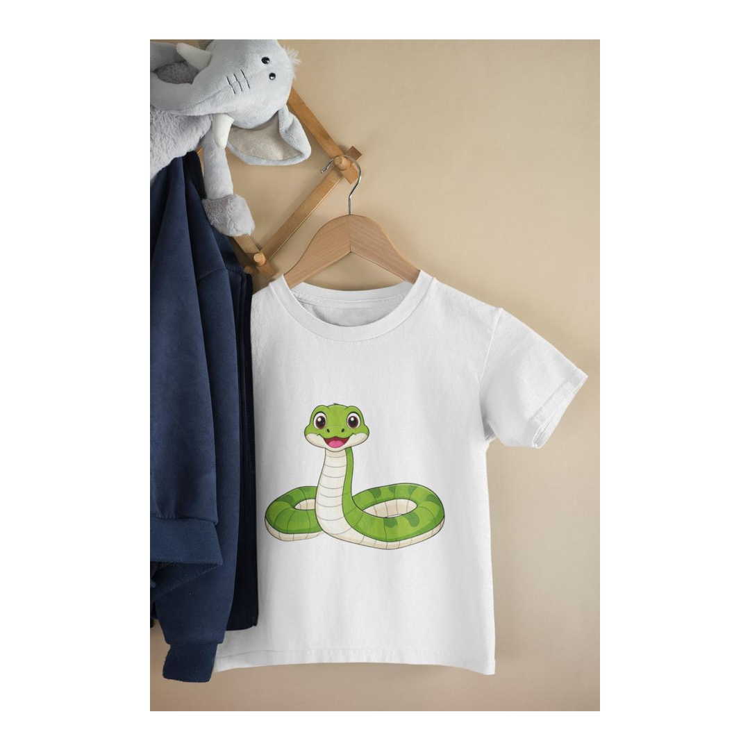 Kinder T-Shirt Kleine Comic Schlange
