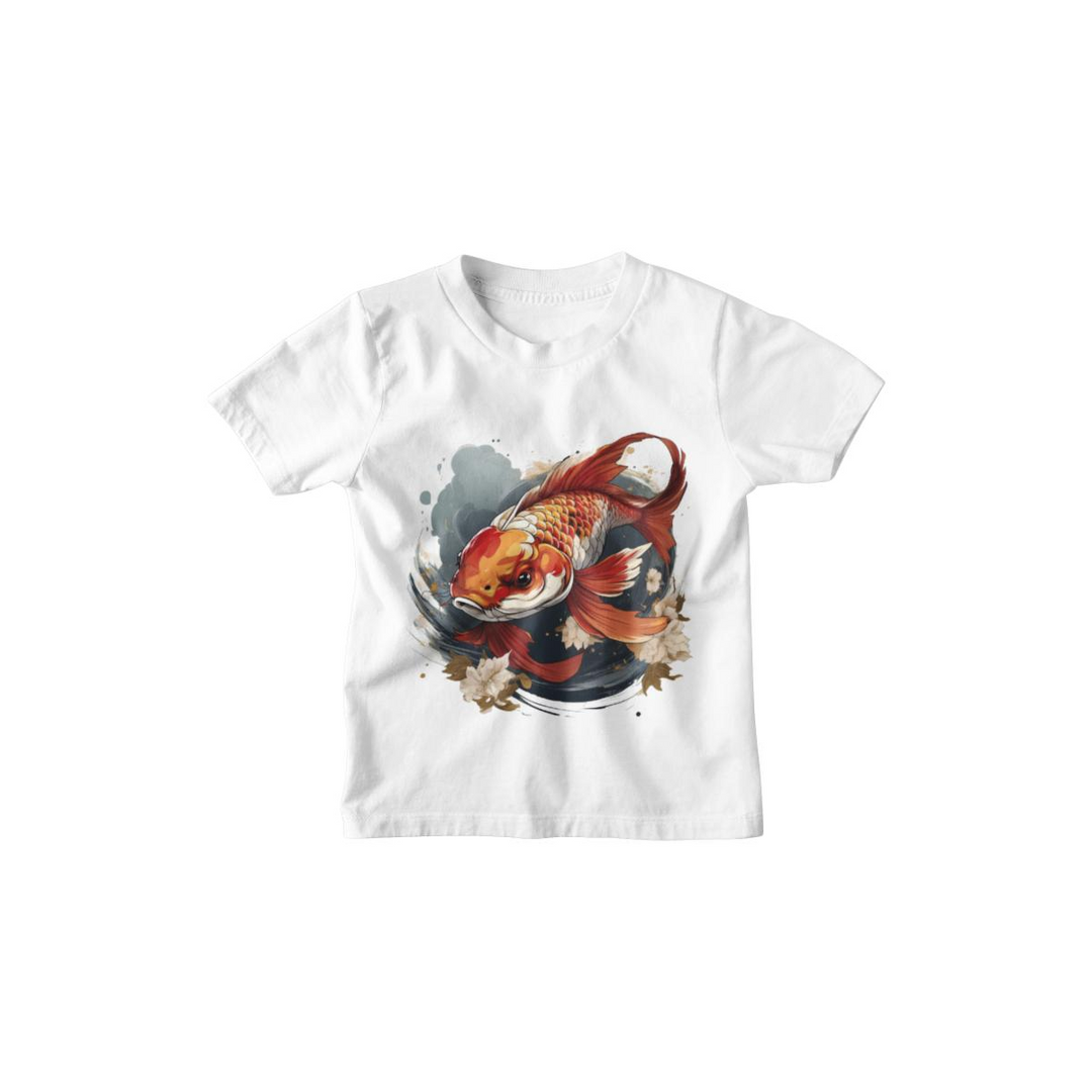 Kinder T-Shirt Koi Fish