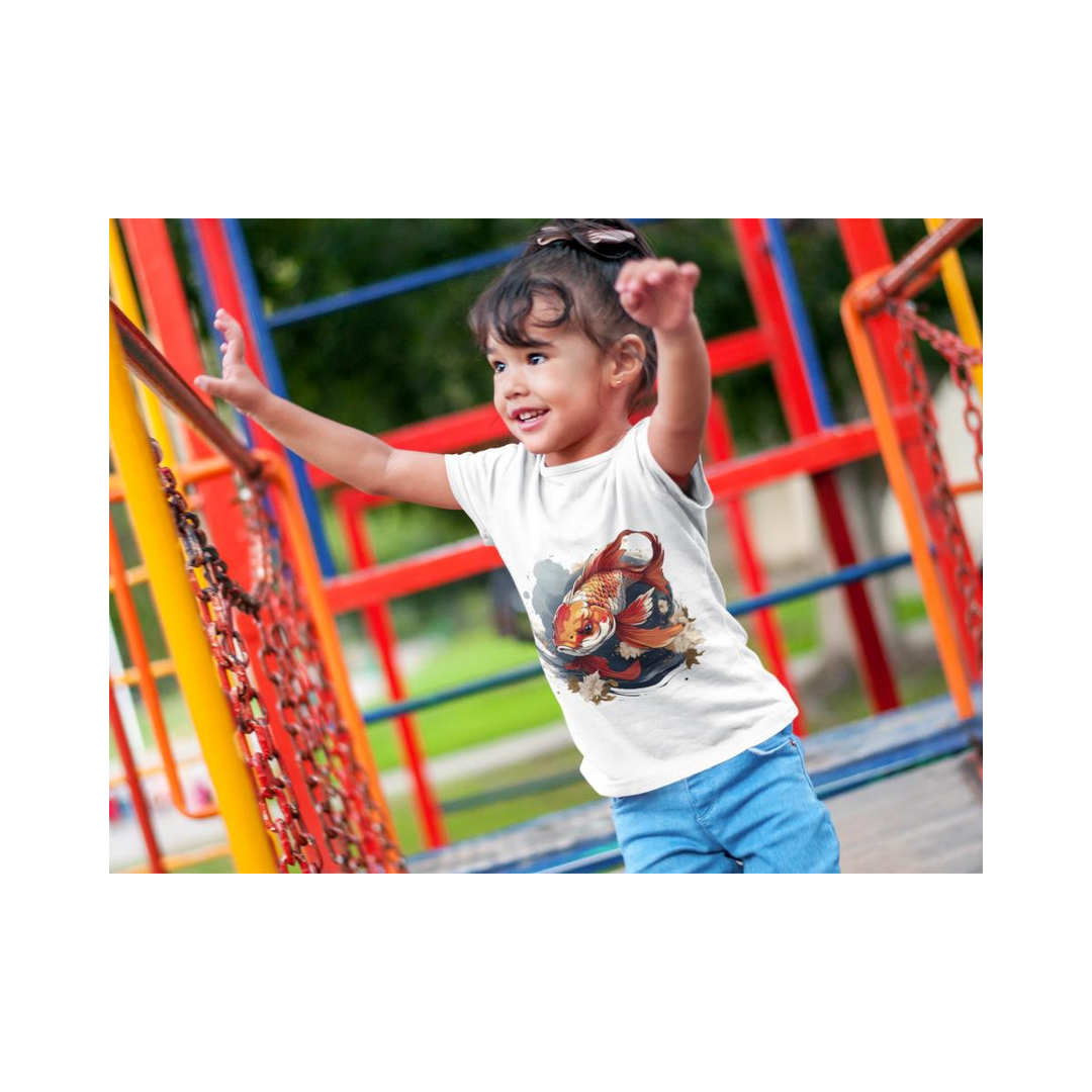 Kinder T-Shirt Koi Fish