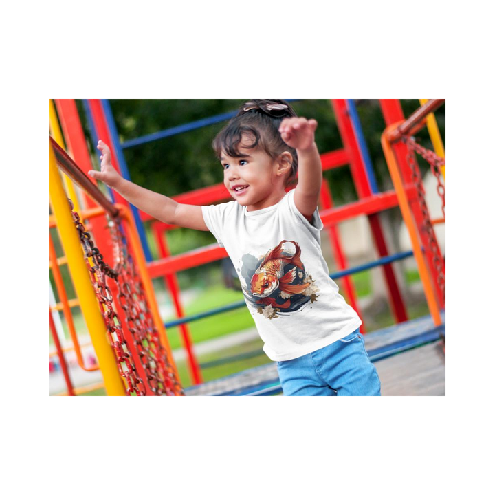 Kinder T-Shirt Koi Fish