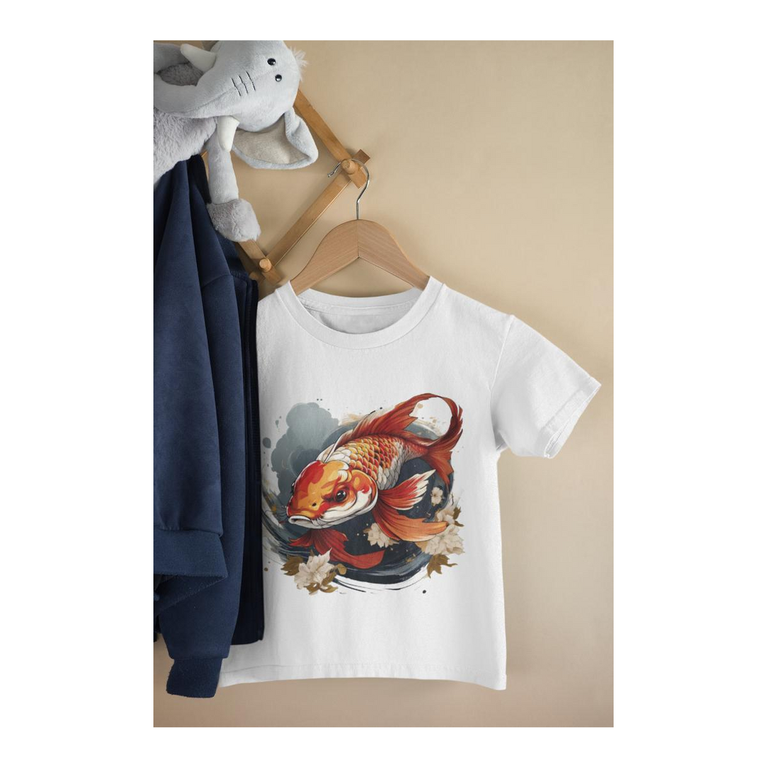 Kinder T-Shirt Koi Fish